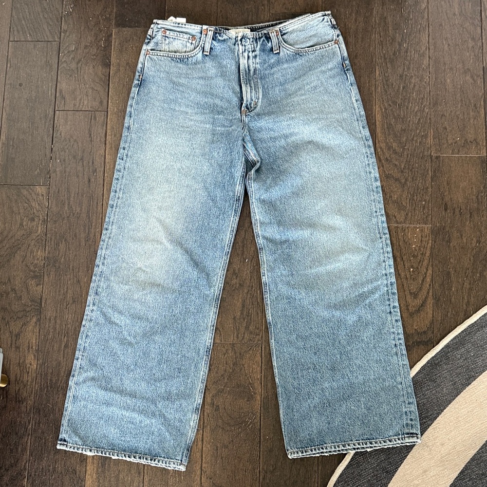 Classic Blue Wide-Leg Jeans
